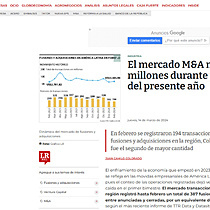 El mercado M&A movi US$5.996 millones durante primer bimestre del presente ao